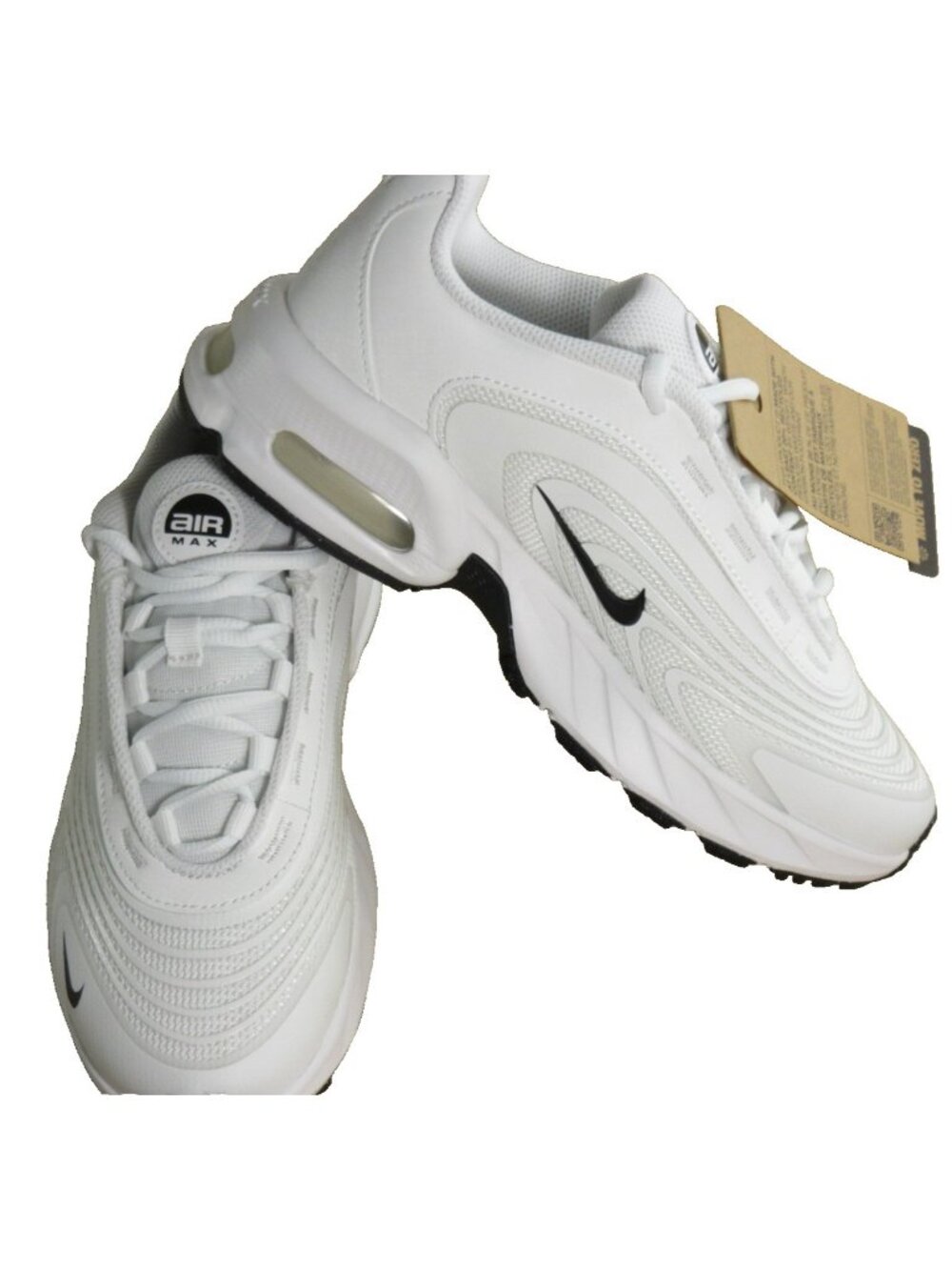 Women's Nike Air Max Fire Running Training Shoes Summit White Black Sizes NIB - Picture 4 of 7